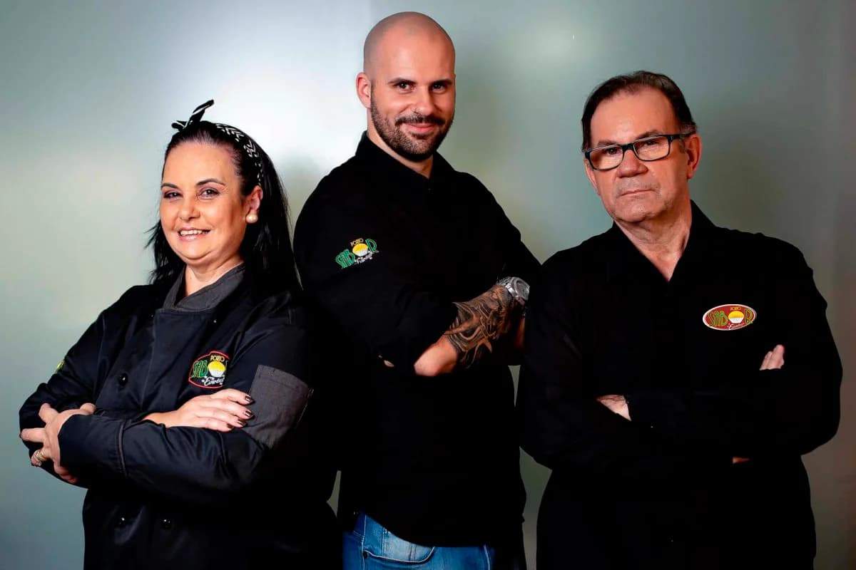 Equipe profissional de catering Porto Sabor em Porto Alegre